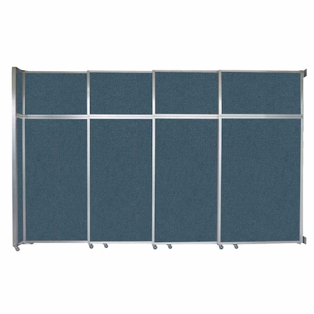 Versare Operable Wall Sliding Room Divider 12'8" x 8'5-1/4" Caribbean Fabric 1070273